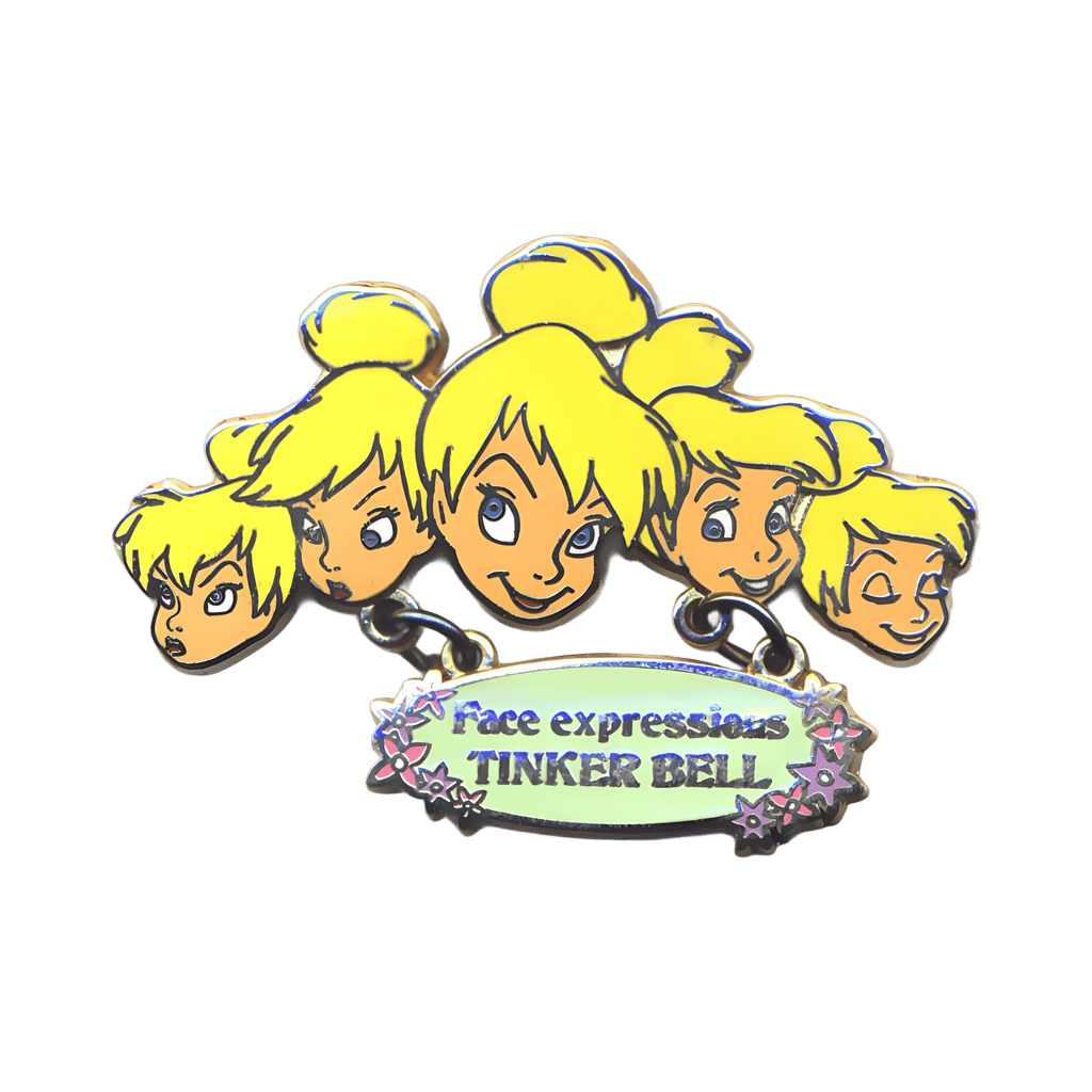 Tinker Bell Face Expressions Dangle Disney pin