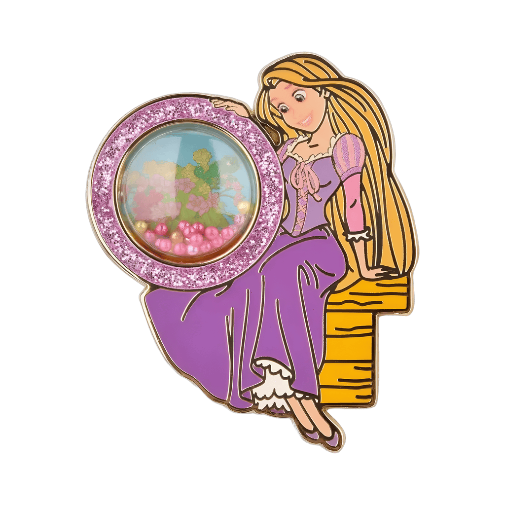 Tangled Rapunzel Floral Dome Disney pin