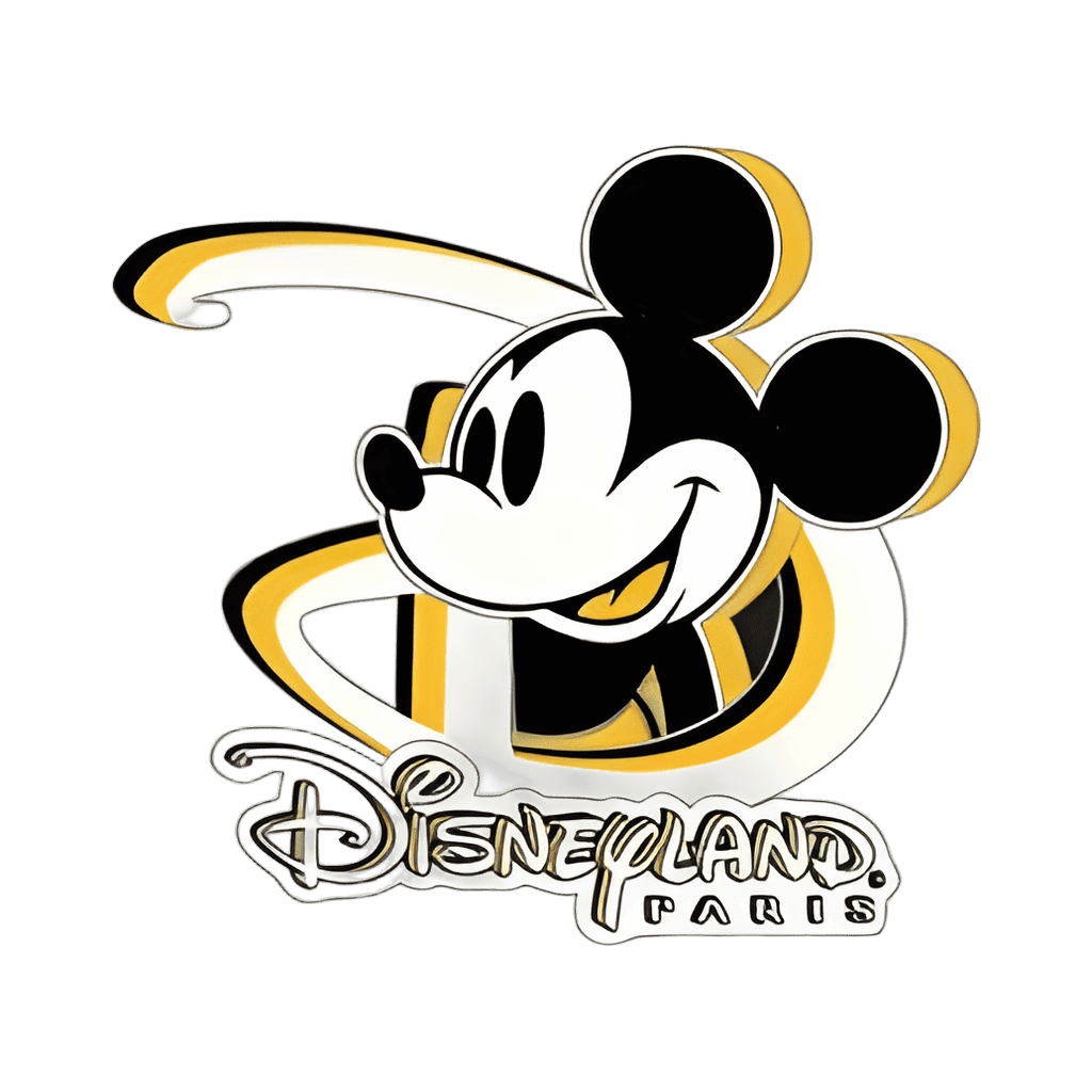 Golden D & Mickey head Disney pin