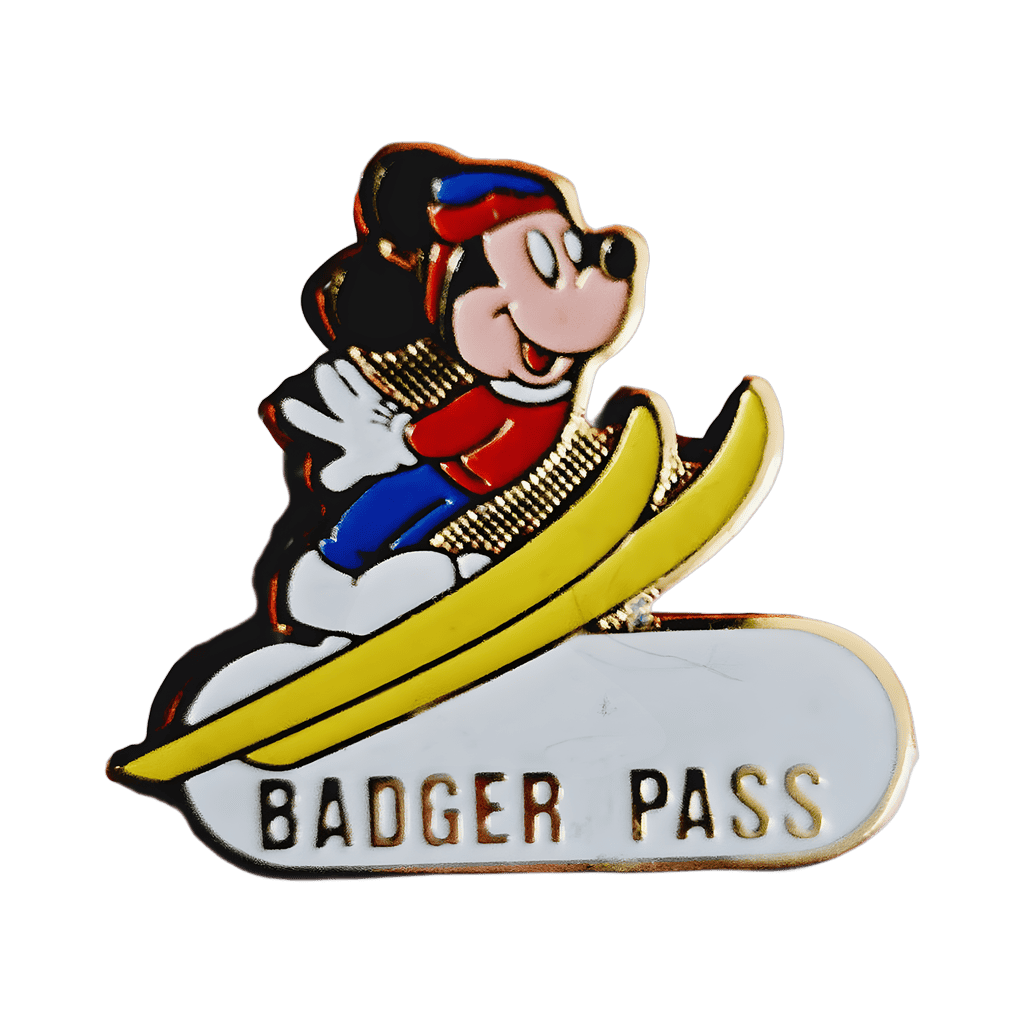 Mickey Skiing, Badger Pass Disney pin