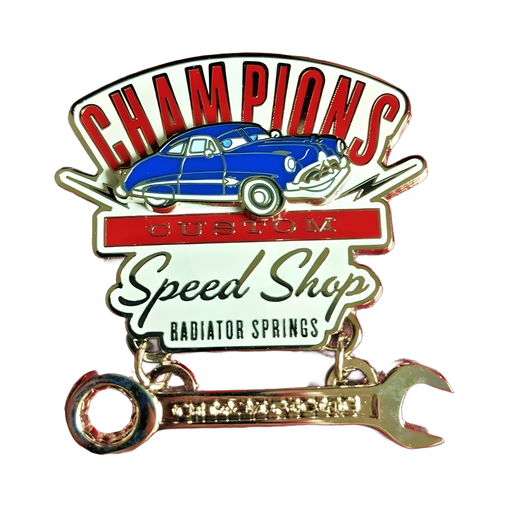 Champions Custom Speed Shop Disney pin