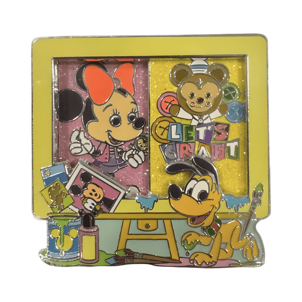 Minnie Daisy Duffy Pluto Let's Craft Slider Disney pin