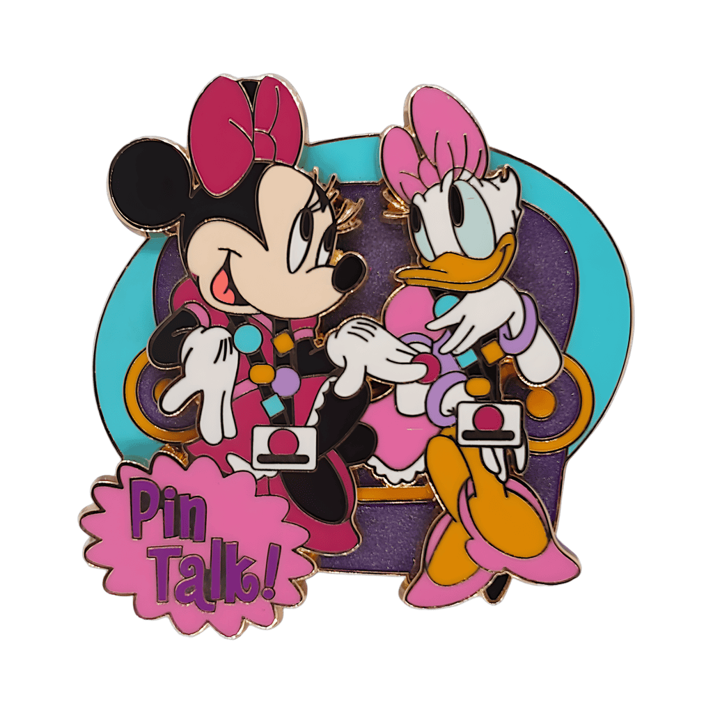 Pin Talk - Minnie Mouse and Daisy Duck Disney pin