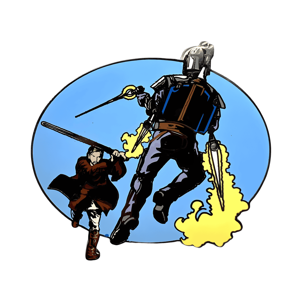 Jango Fett vs. Obi Wan Kenobi Light-up Disney pin