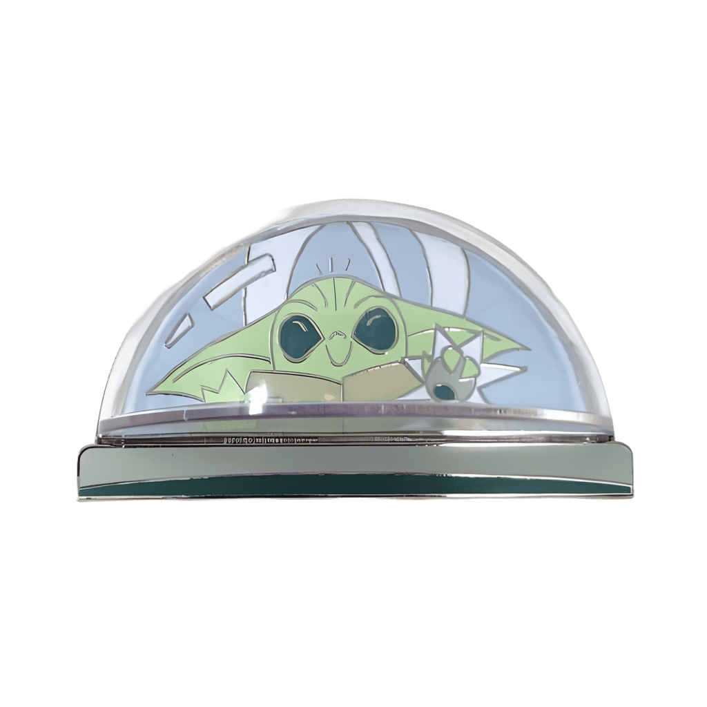 Grogu Razor Crest Dome Disney pin
