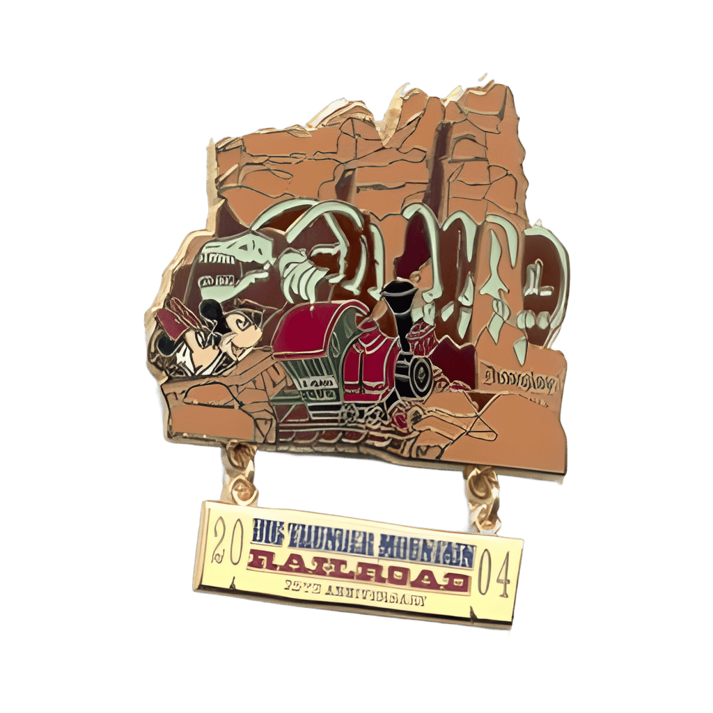 Big Thunder Mountain Railroad 25th Anniversary - Mickey & Minnie Disney pin