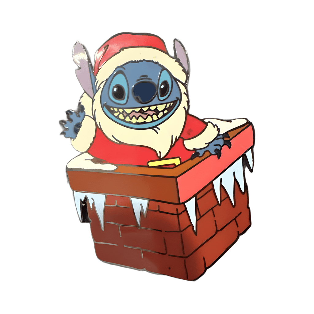 Stitch in Chimney Disney pin