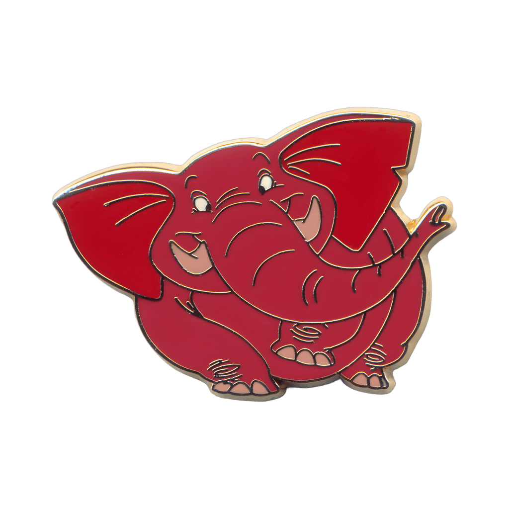 Red Elephant Disney pin
