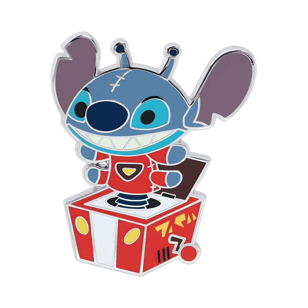Stitch-in-a-box Disney pin