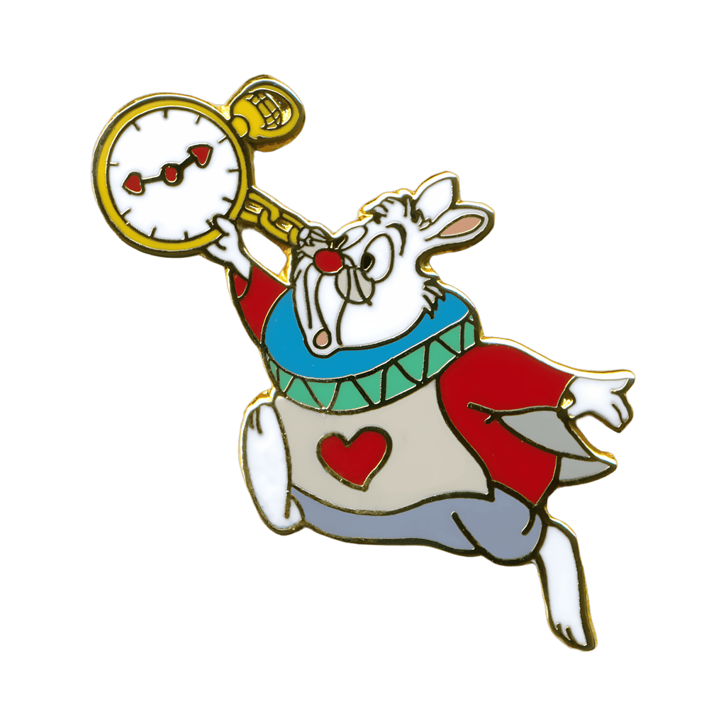White Rabbit Running with his Pocket Watch Disney pin