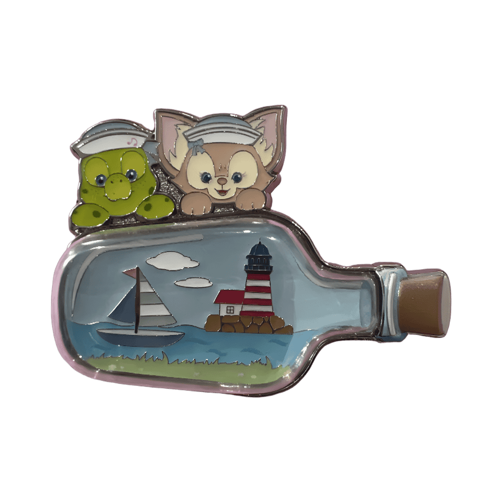 Olu Mel and Linabell Ship in a Bottle Disney pin