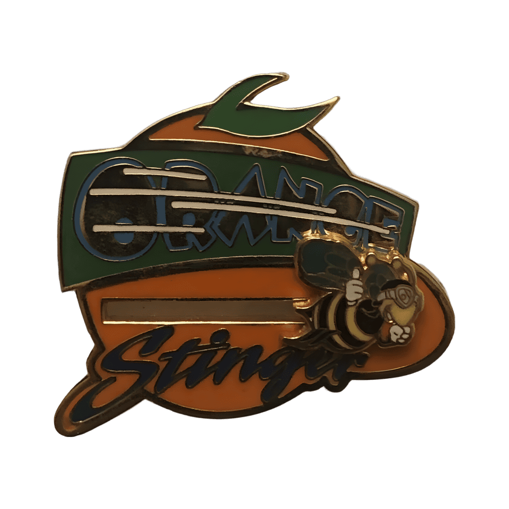 Orange Stinger Logo Bee Slider Pin Disney pin