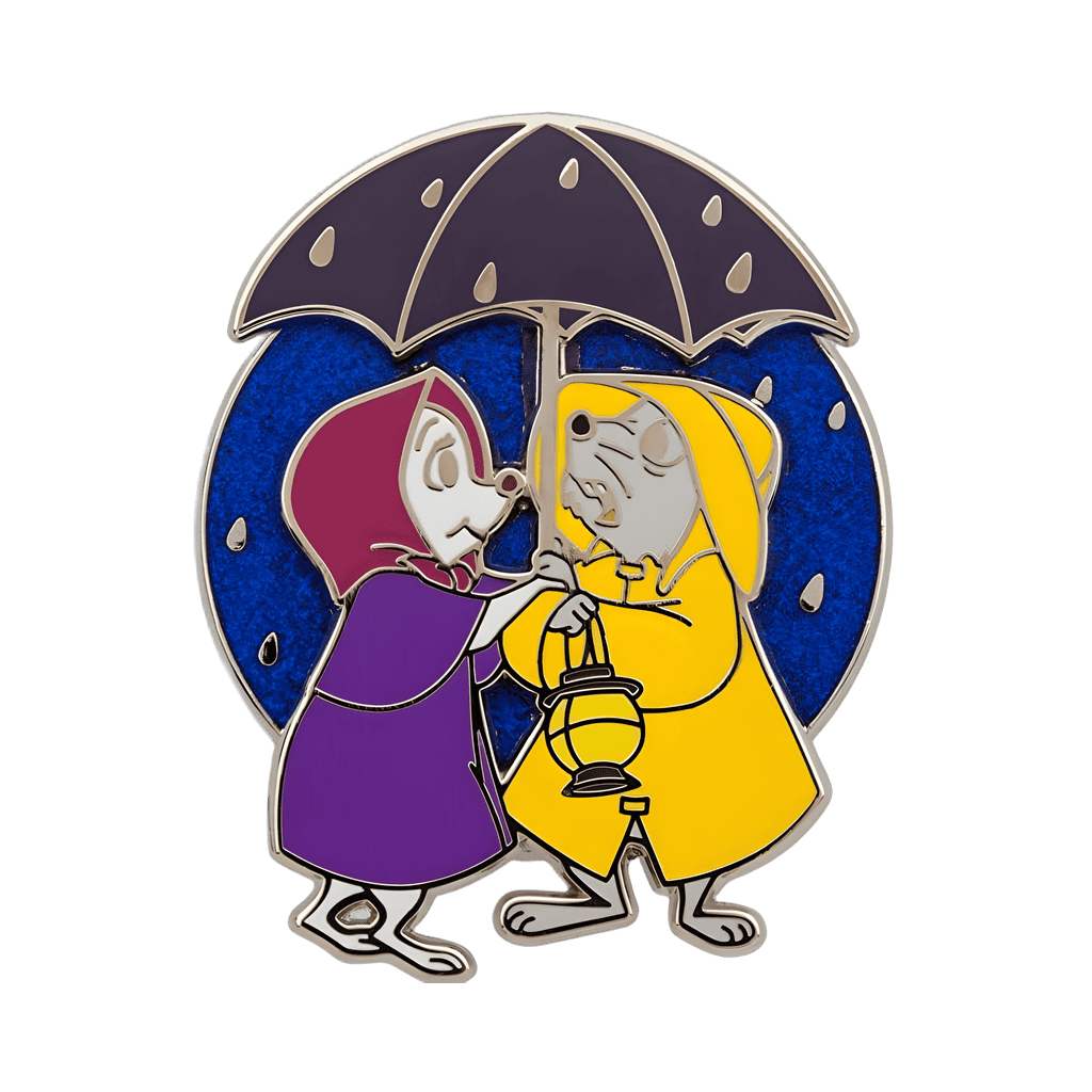 Bernard and Bianca in the Rain Disney pin