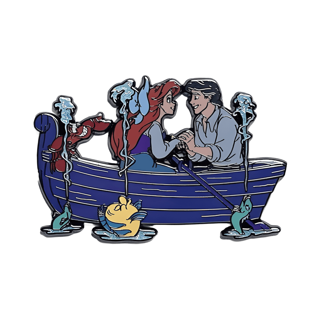 Ariel & Prince Eric Kiss the Girl Boat Scene #1815 Rare Disney pin