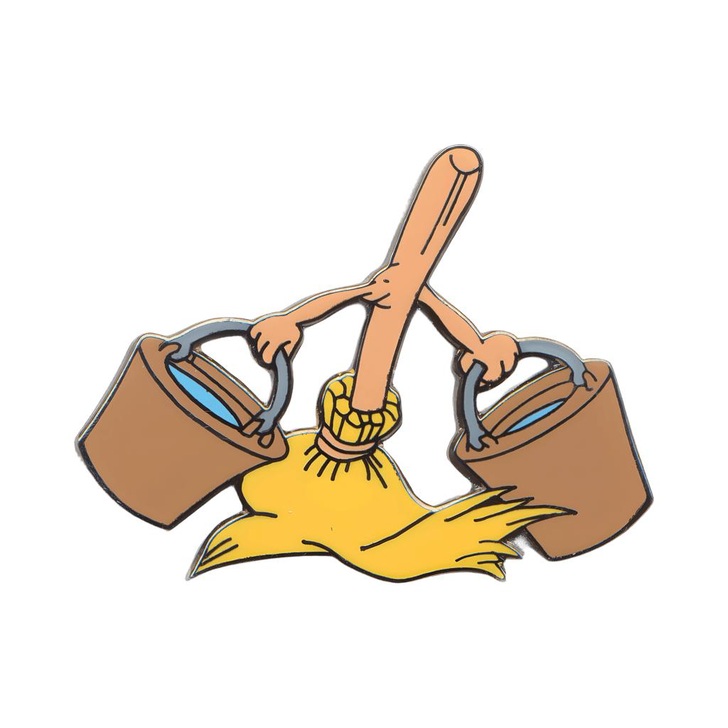 Broom with Straight Arms Disney pin