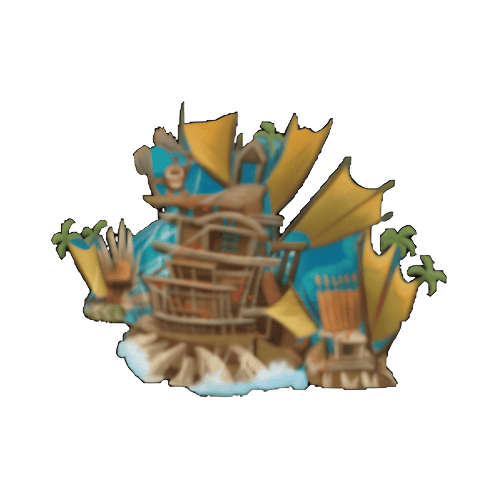 Kakamora Ship Disney pin