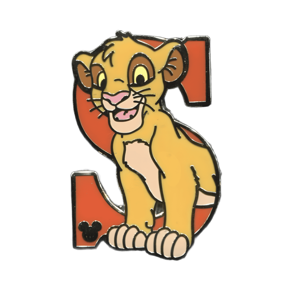 S for Simba Disney pin