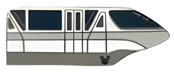 Monorail Silver Disney pin