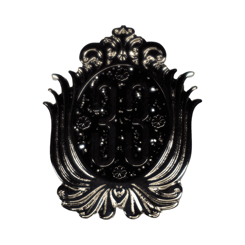 Silver and Black with Glitter Club 33 Logo Disney pin