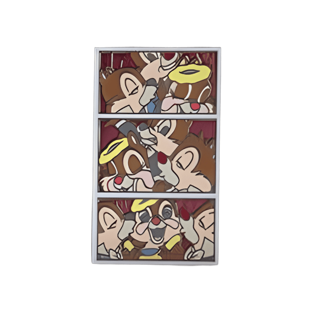 Photobooth Strip Boxed Set - Chip, Dale and Clarice Disney pin
