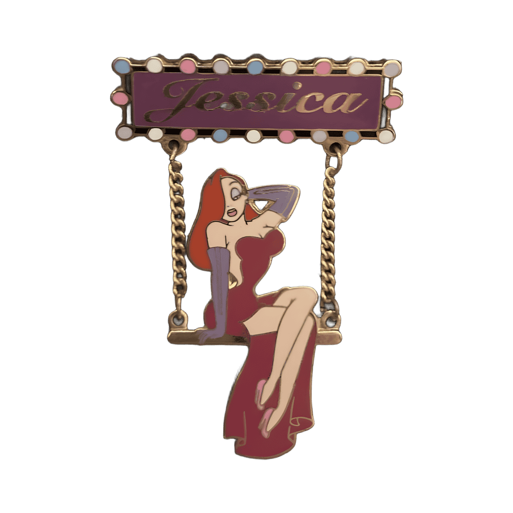 Jessica Rabbit on Swing Disney pin