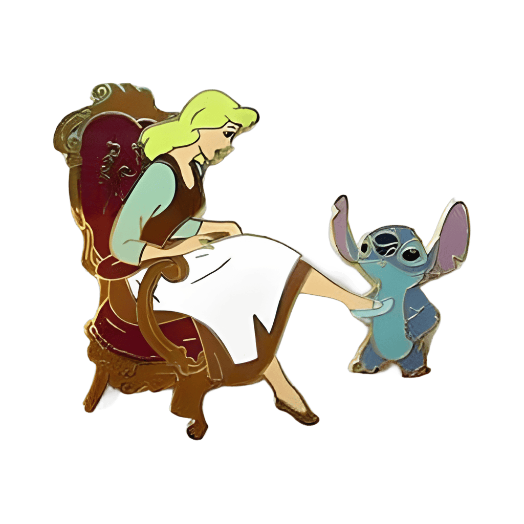 Stitch with Cinderella Disney pin