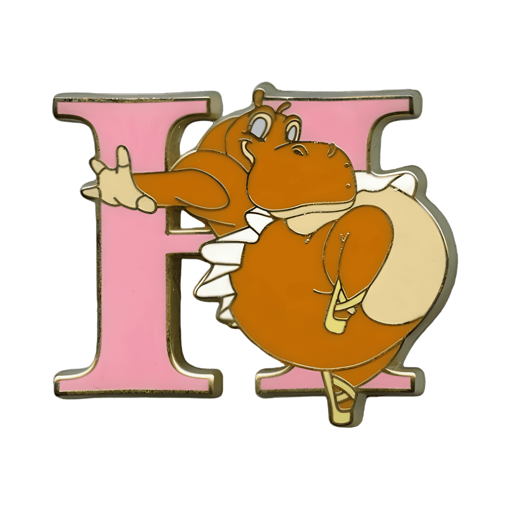 Letter H - Hyacinth Hippo Disney pin