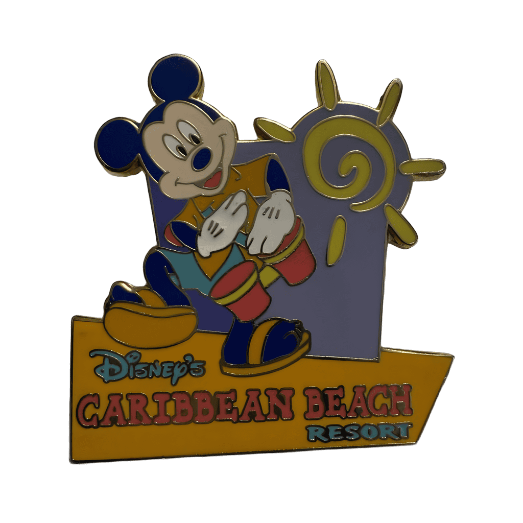 Mickey Playing Bongo Drums Caribbean Beach Resort Disney pin
