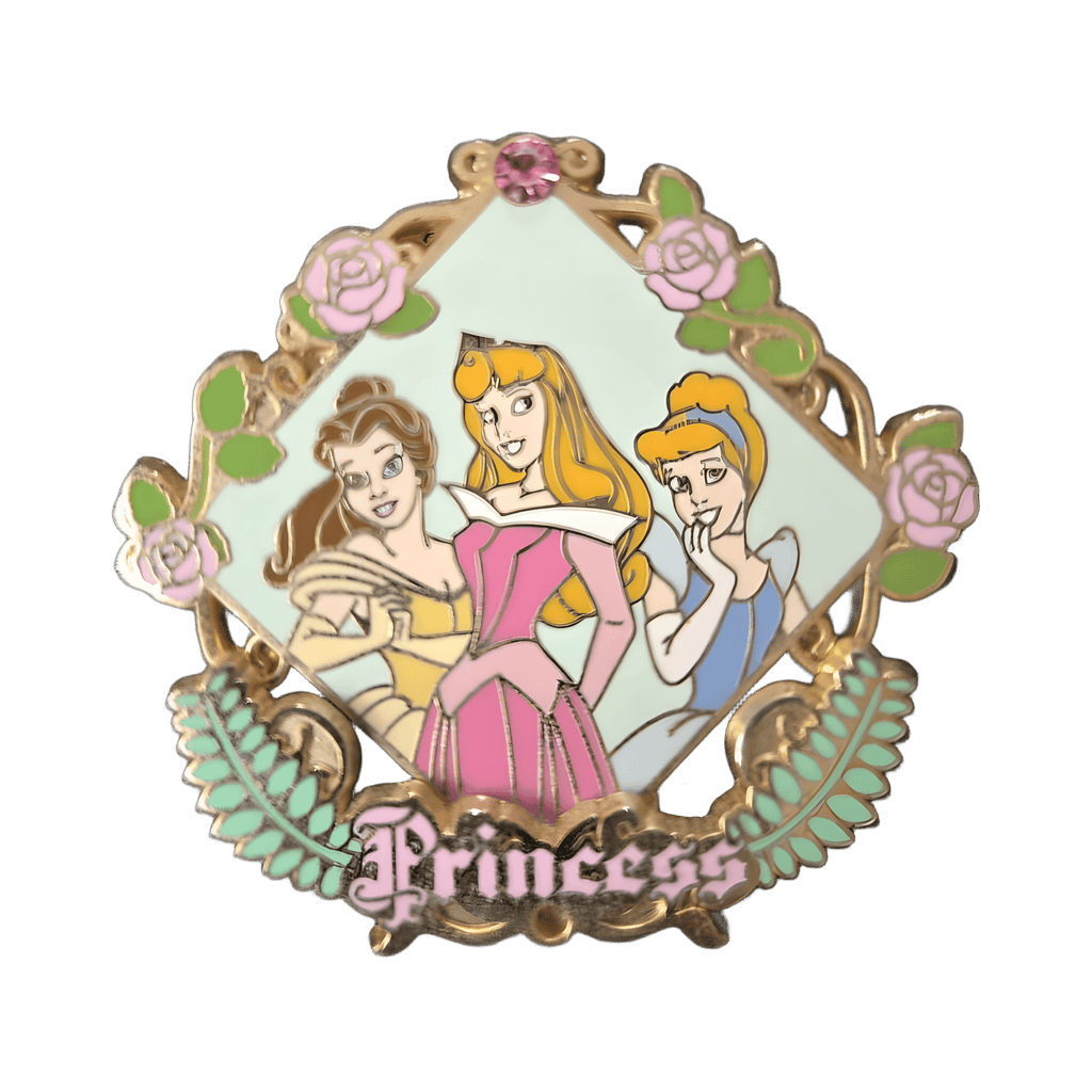 Princess Cluster Belle Aurora Cinderella Disney pin