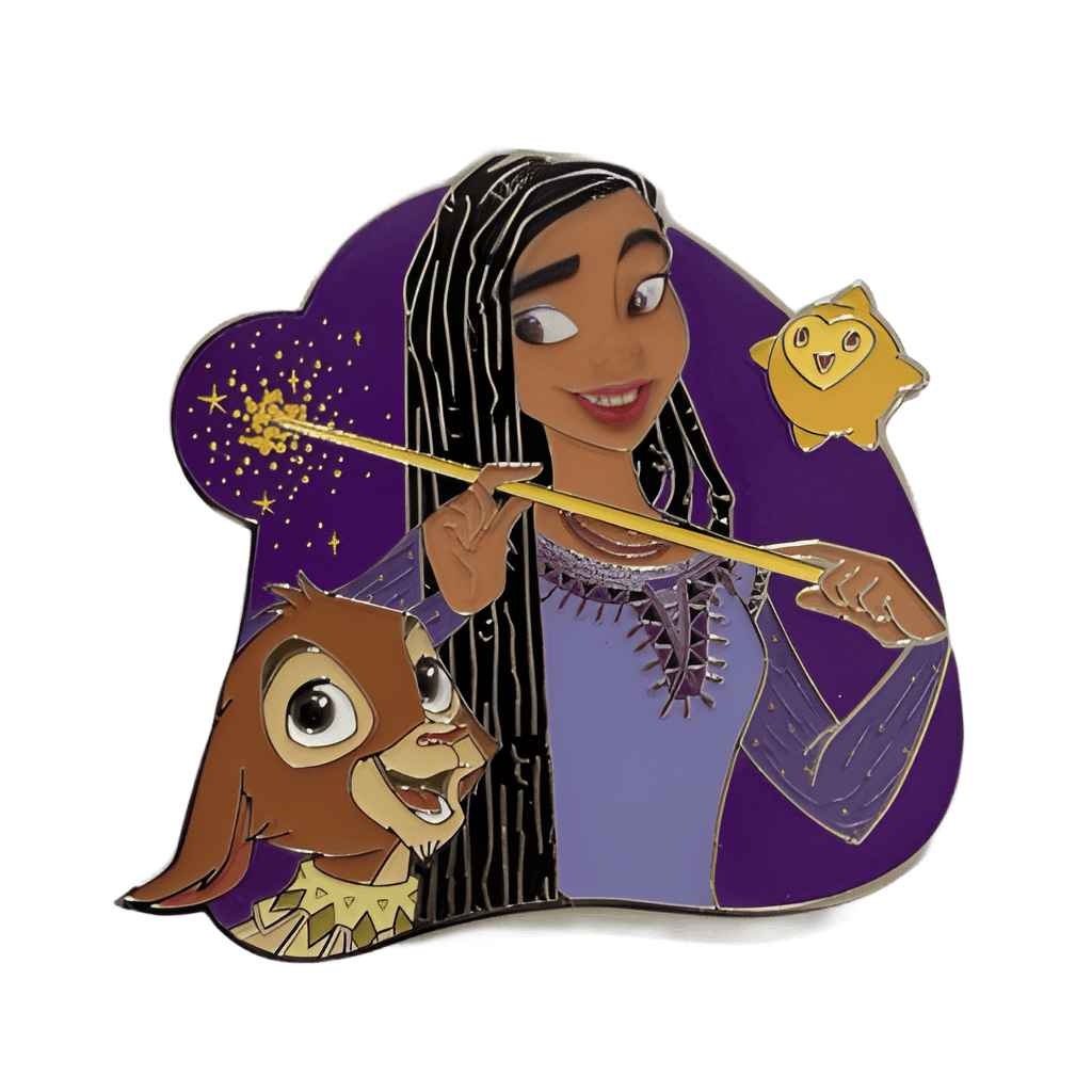 Asha, Valentino and Star Disney pin