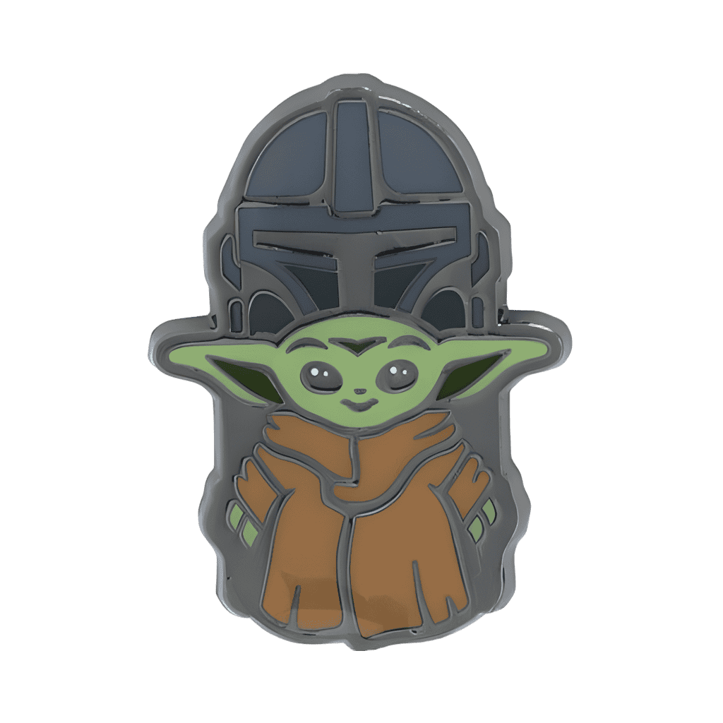 Child and Mando Helmet Disney pin