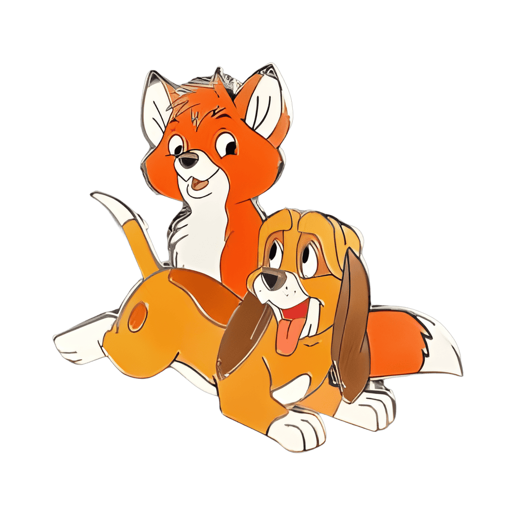 Todd and Copper Disney pin