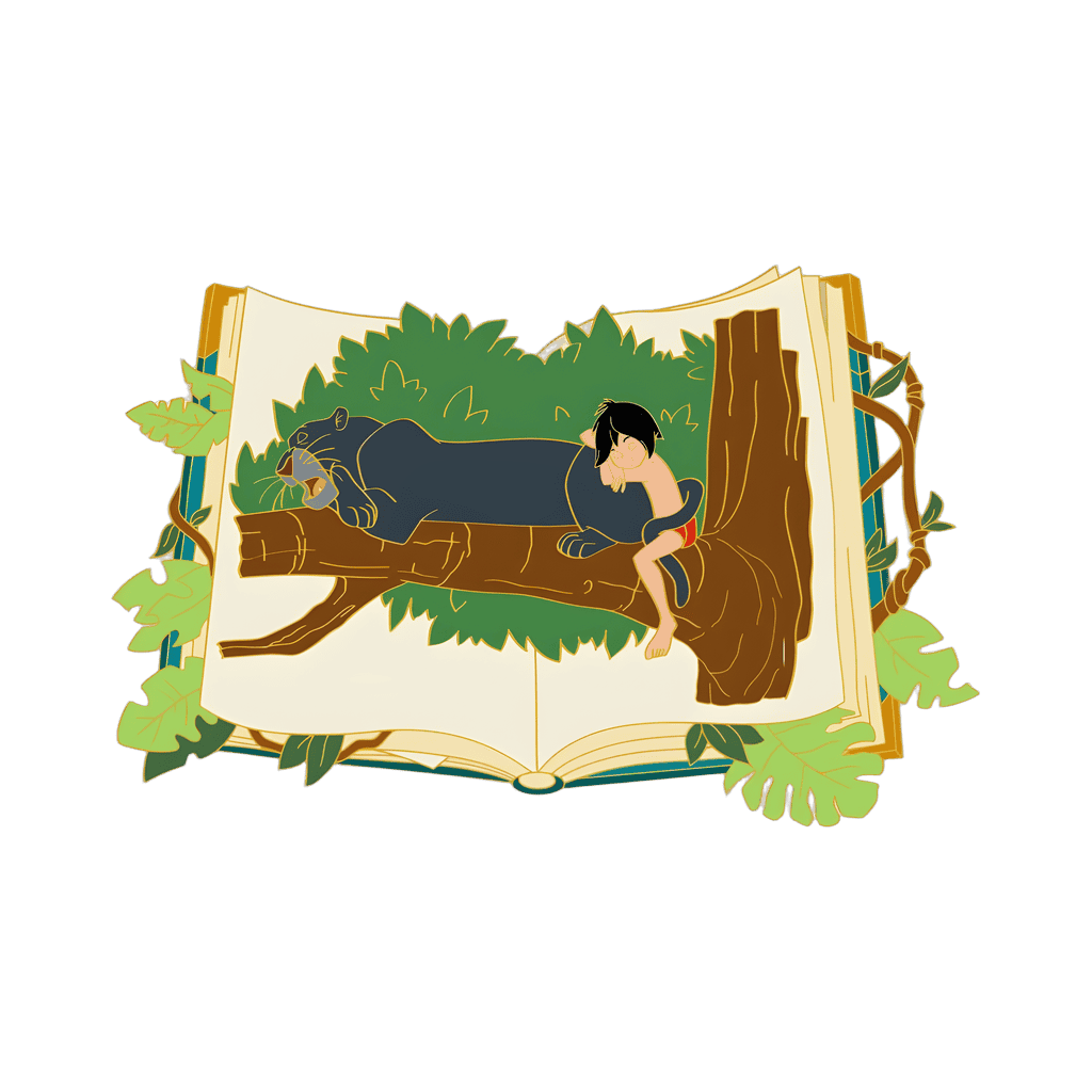 Mowgli and Bagheera Disney pin