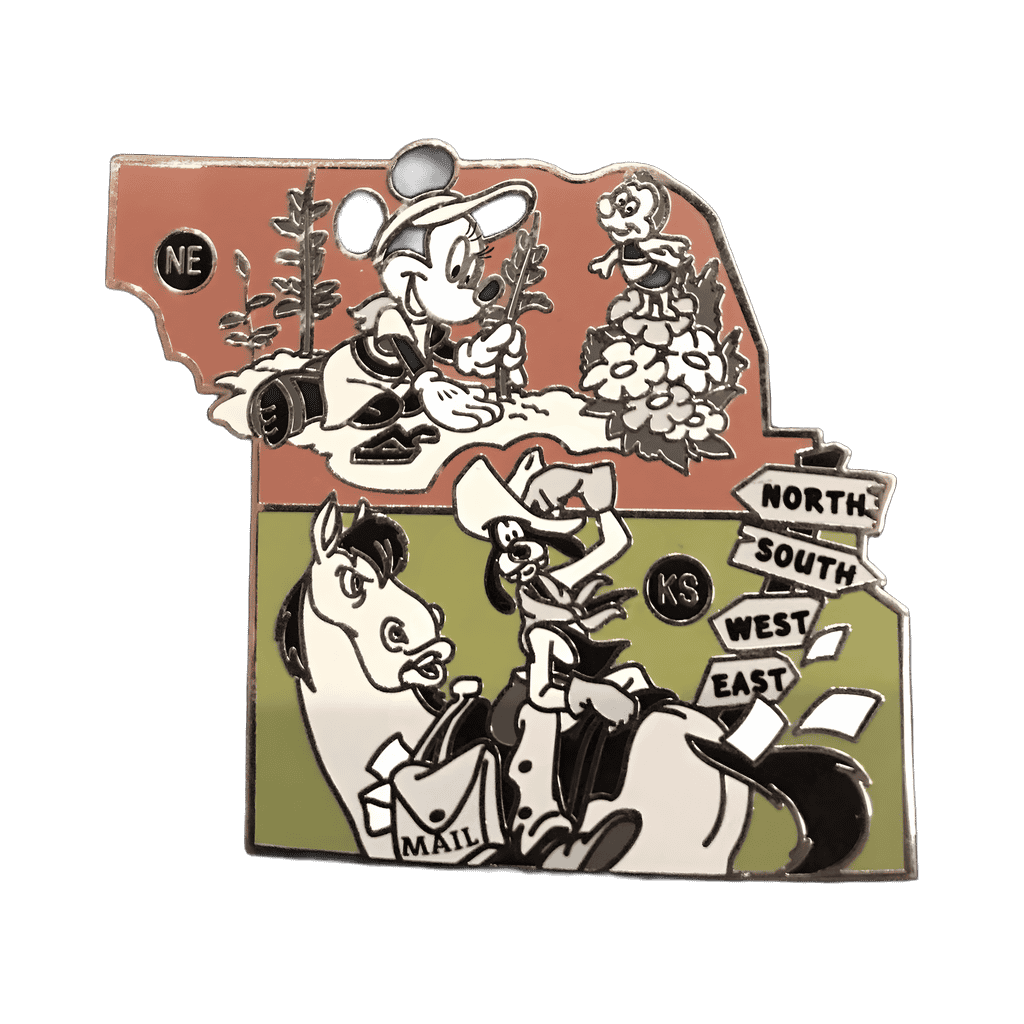Nebraska and Kansas CHASER Disney pin