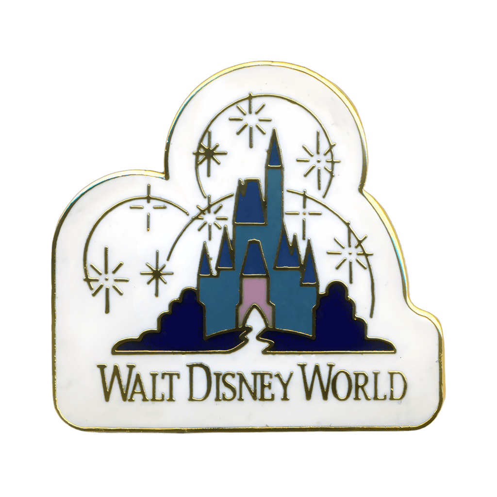 Blue Castle with Fireworks Disney pin