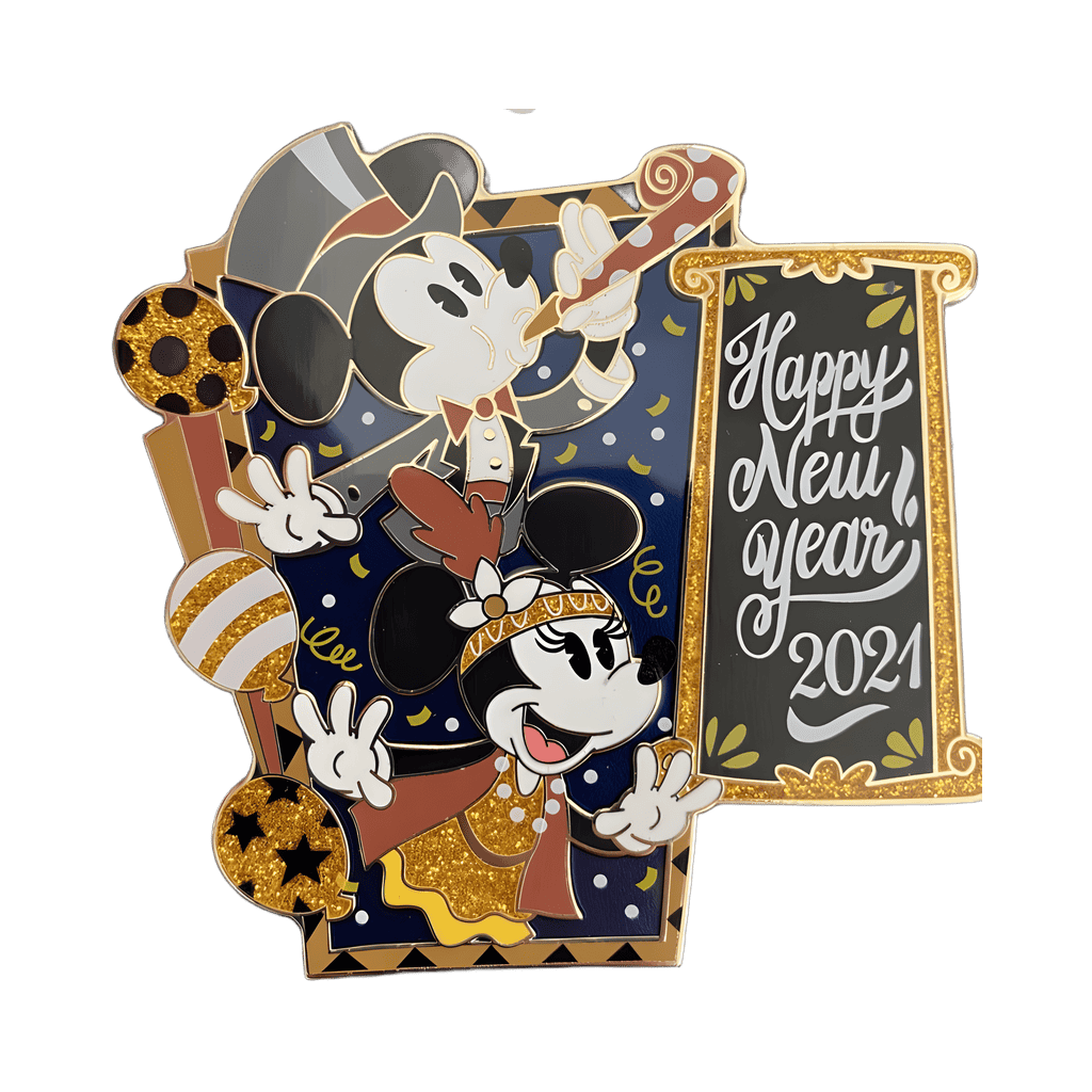 Happy New Year 2021 - Mickey and Minnie Disney pin