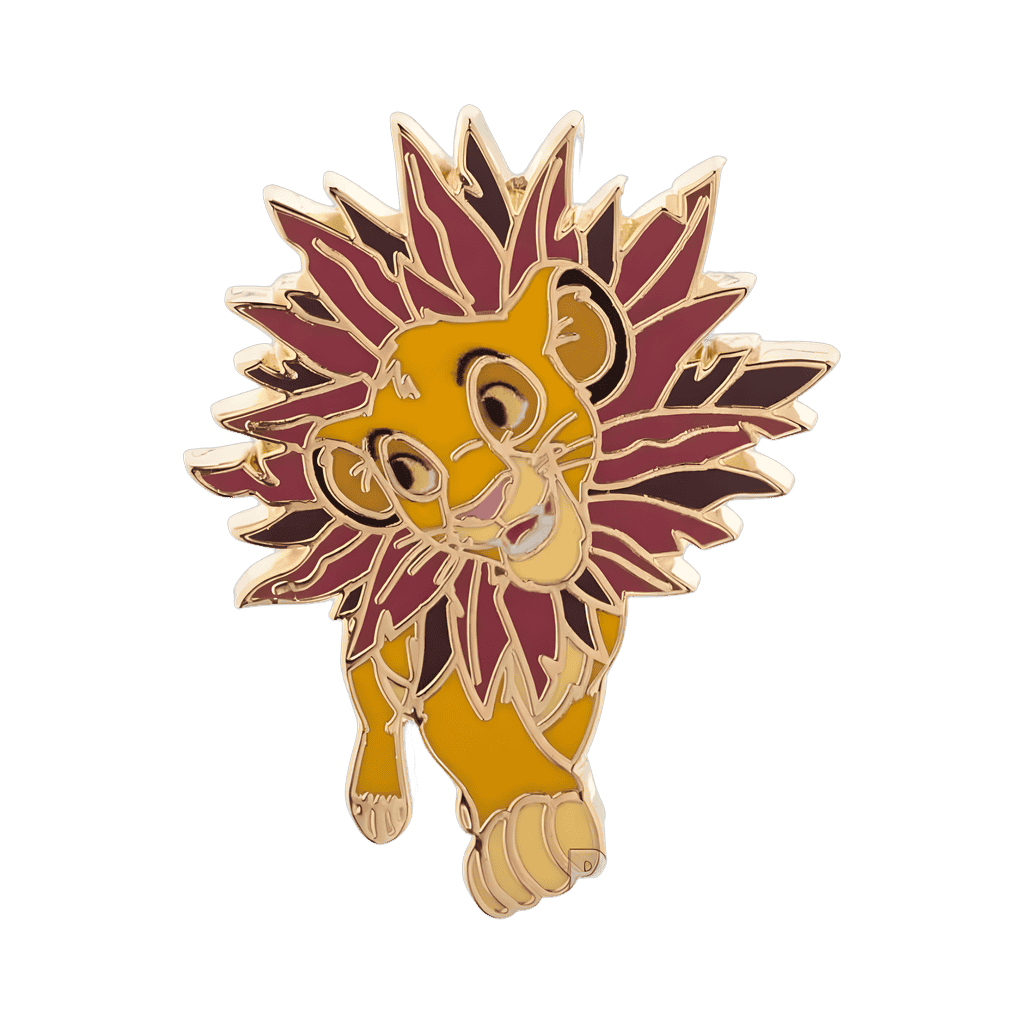 Simba with a Leaf Mane Disney pin