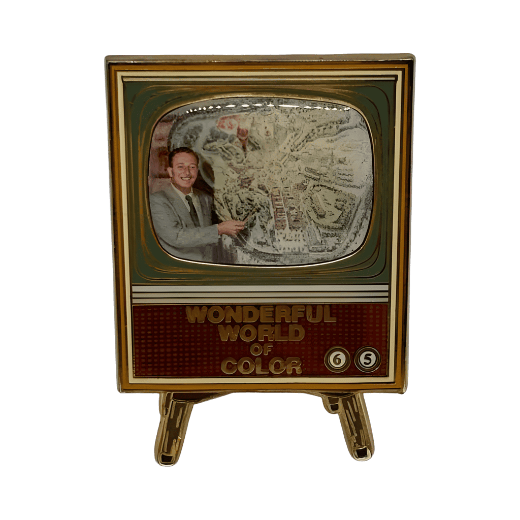 Walt Disney - Television with Disneyland Map - Wonderful World of Color Disney pin