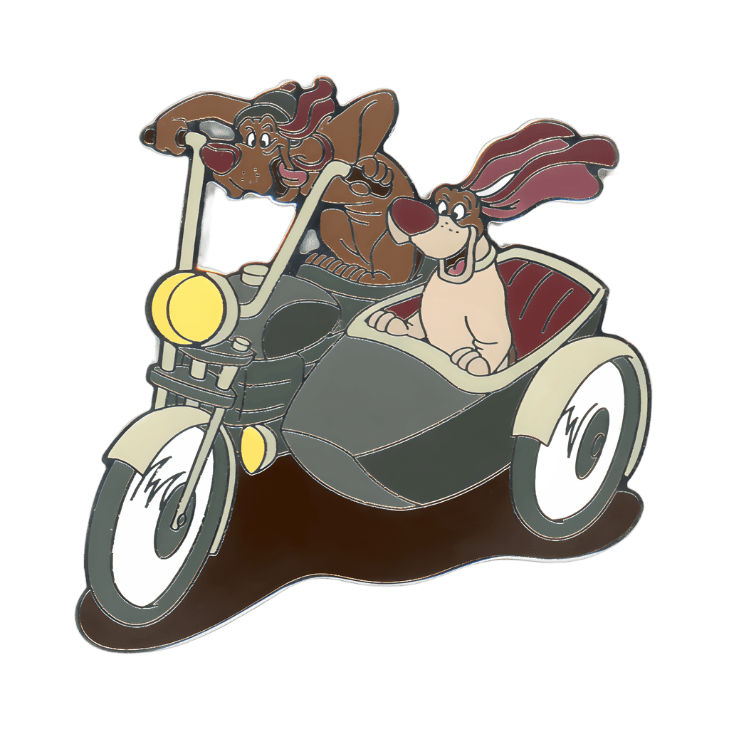 Napoleon and Lafayette in a Motorcycle Disney pin