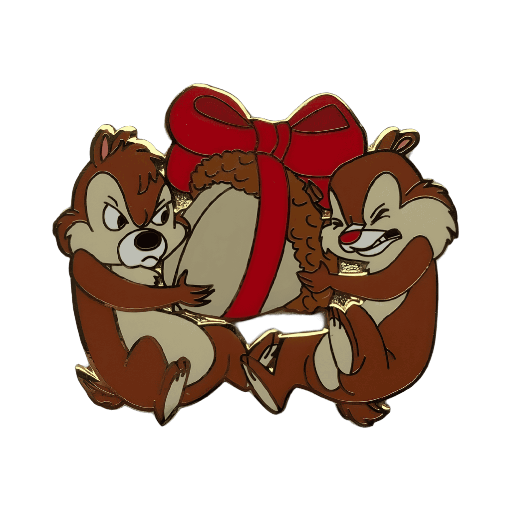 Chip & Dale Fighting Over Acorn Disney pin