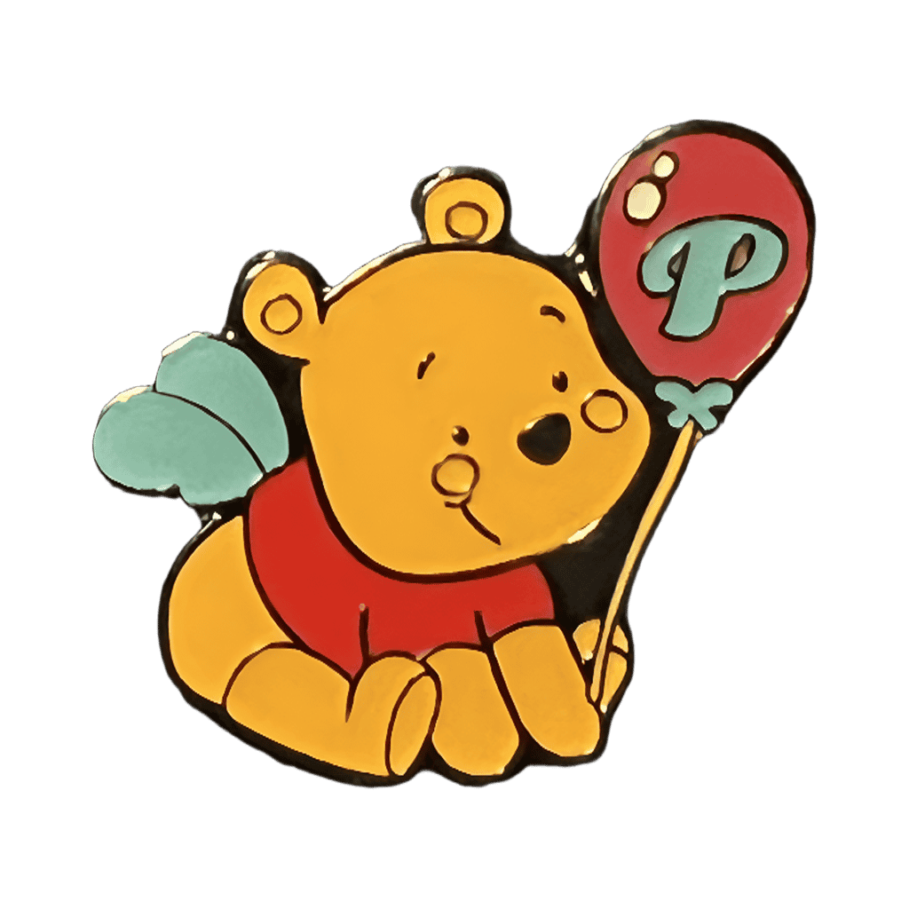 Winnie the Pooh Bee with P Balloon Disney pin