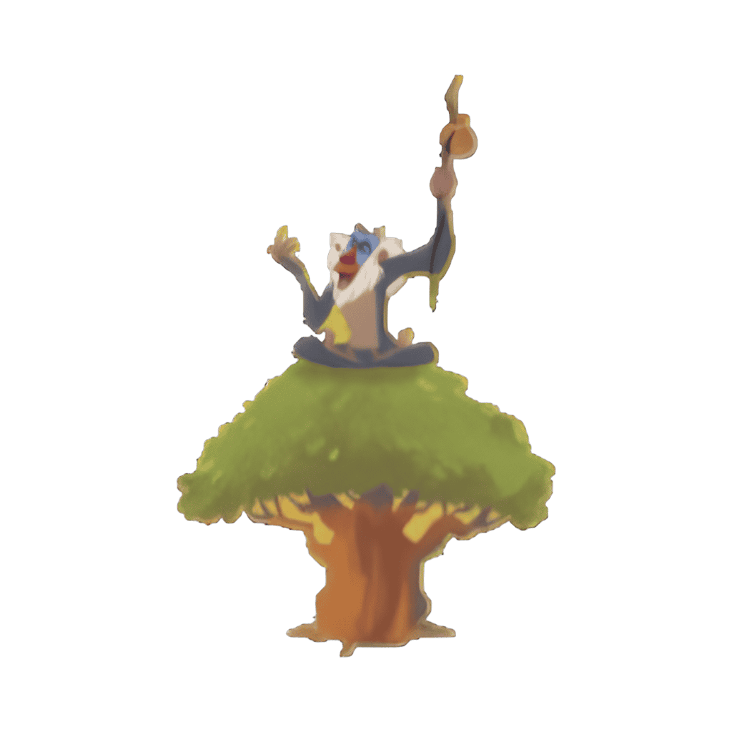 Rafiki in Tree Disney pin