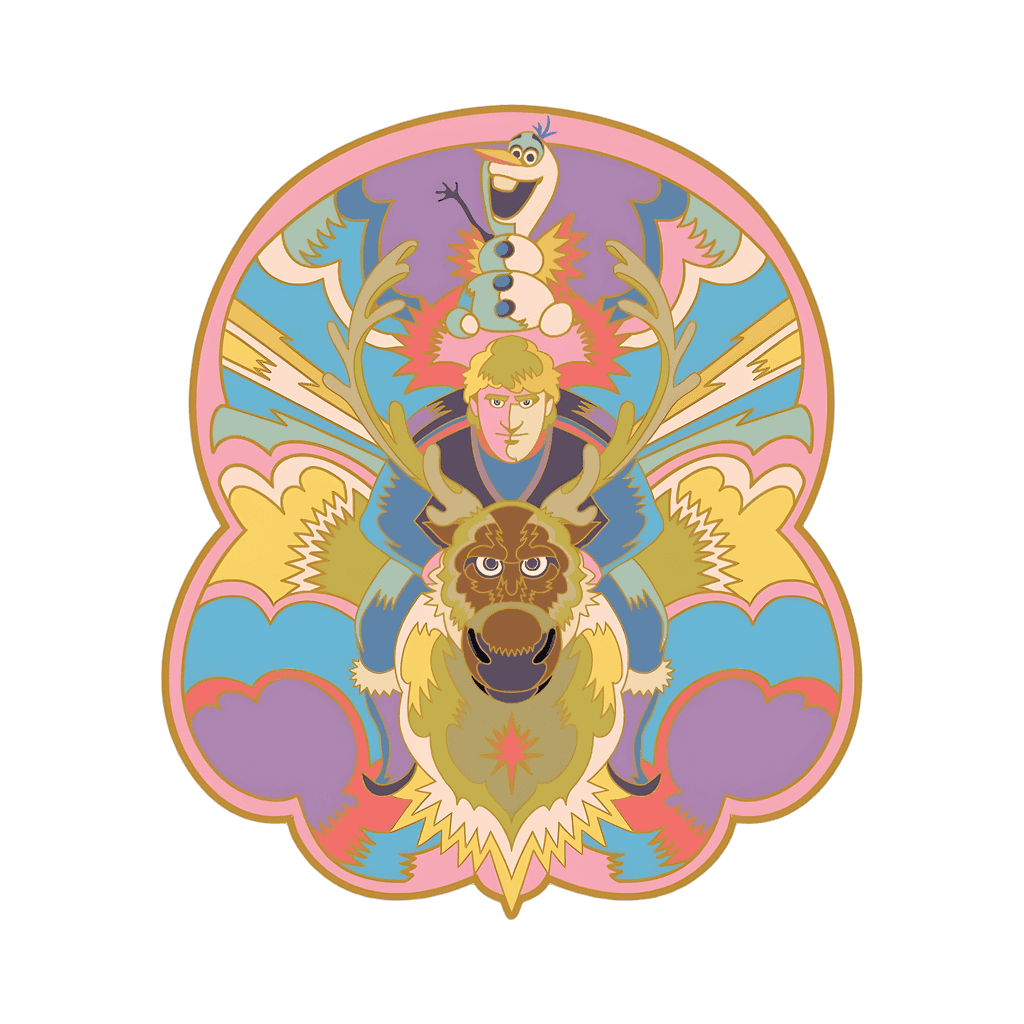 Kristoff, Sven, and Olaf Disney pin