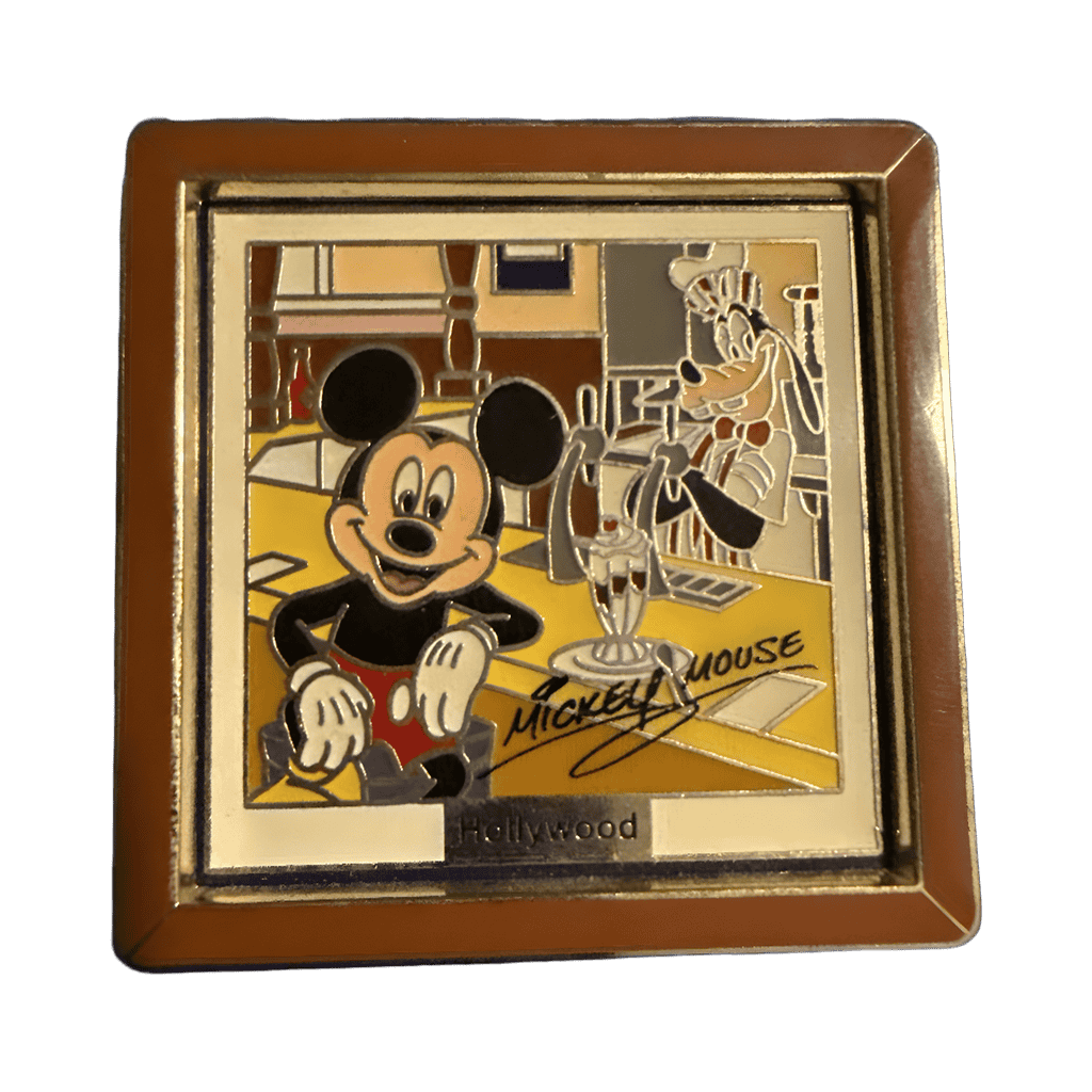 Mickey and Goofy at Soda Fountain Disney pin