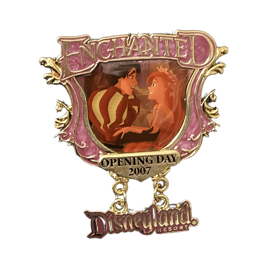 Giselle and Prince Edward Dangle Disney pin