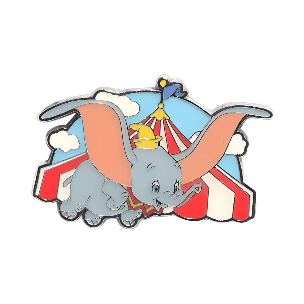 Dumbo Flying with Circus Tent Disney pin
