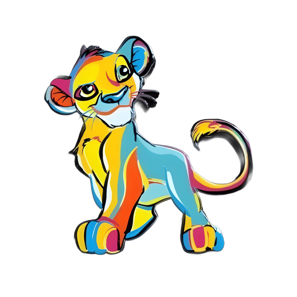 Young Simba Disney pin