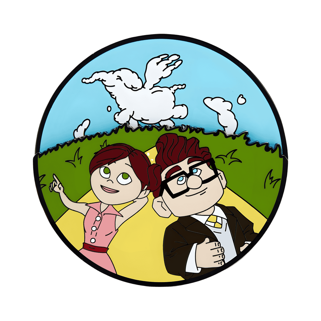 Disney Pixar Up Carl & Ellie Spinning Clouds Disney pin