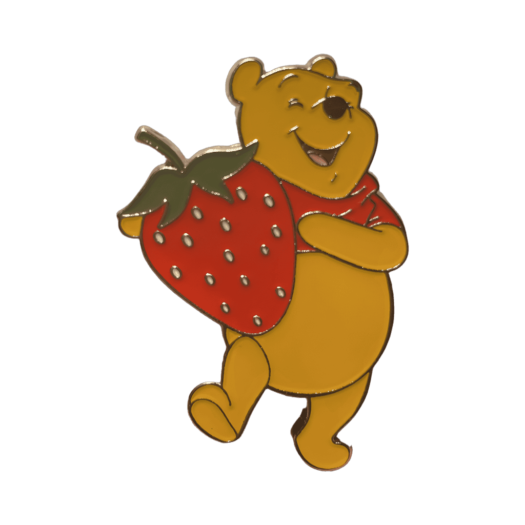 Pooh Bear with Strawberry Disney pin