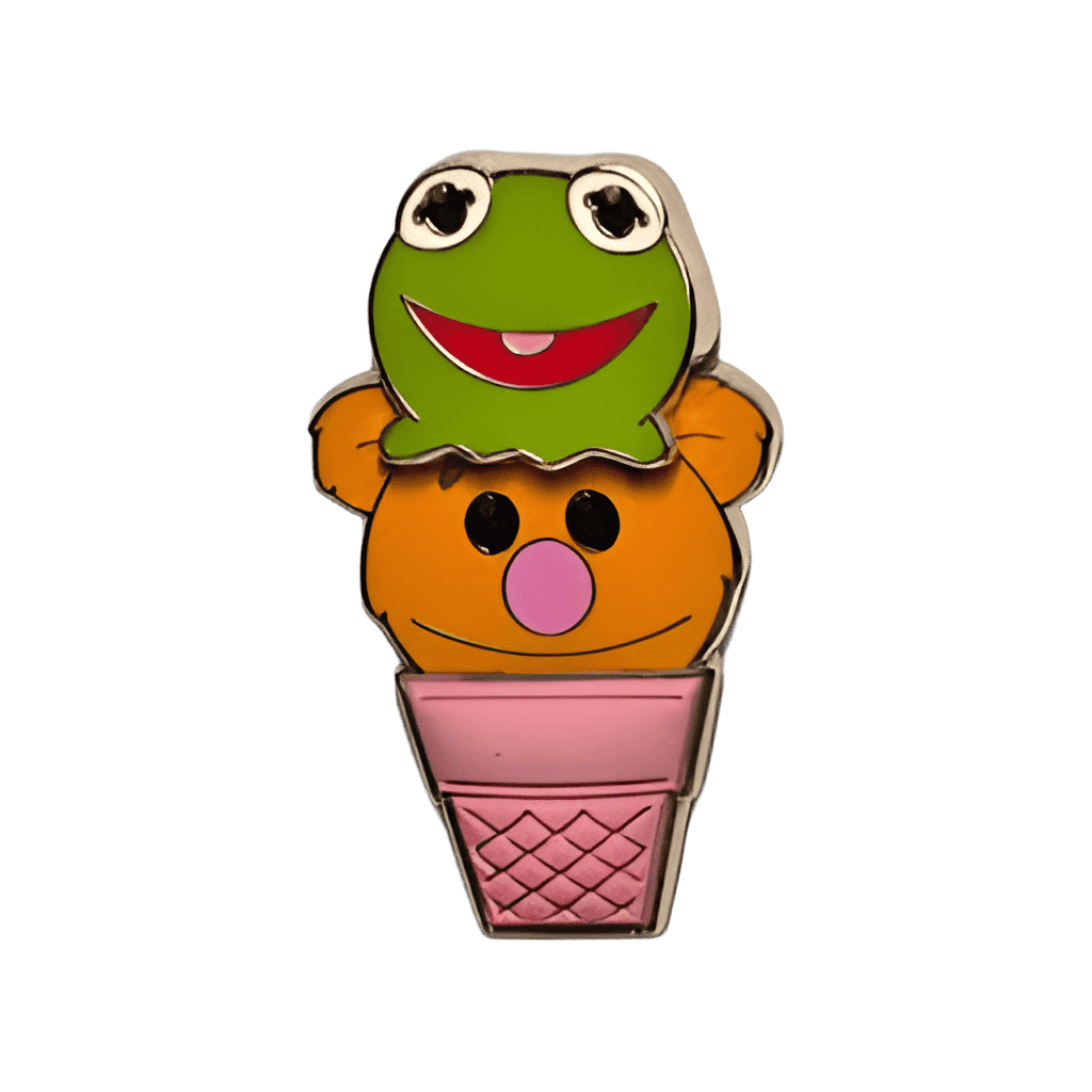 Kermit and Fozzie Bear Disney pin